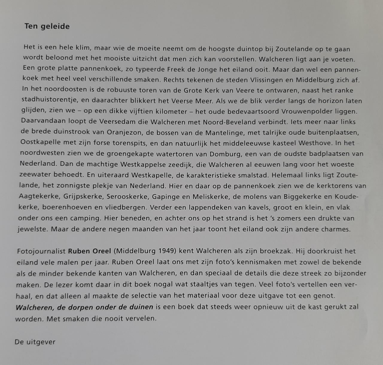 Walcheren, de dorpen onder de duinen, fotoboek van Ruben Oreel