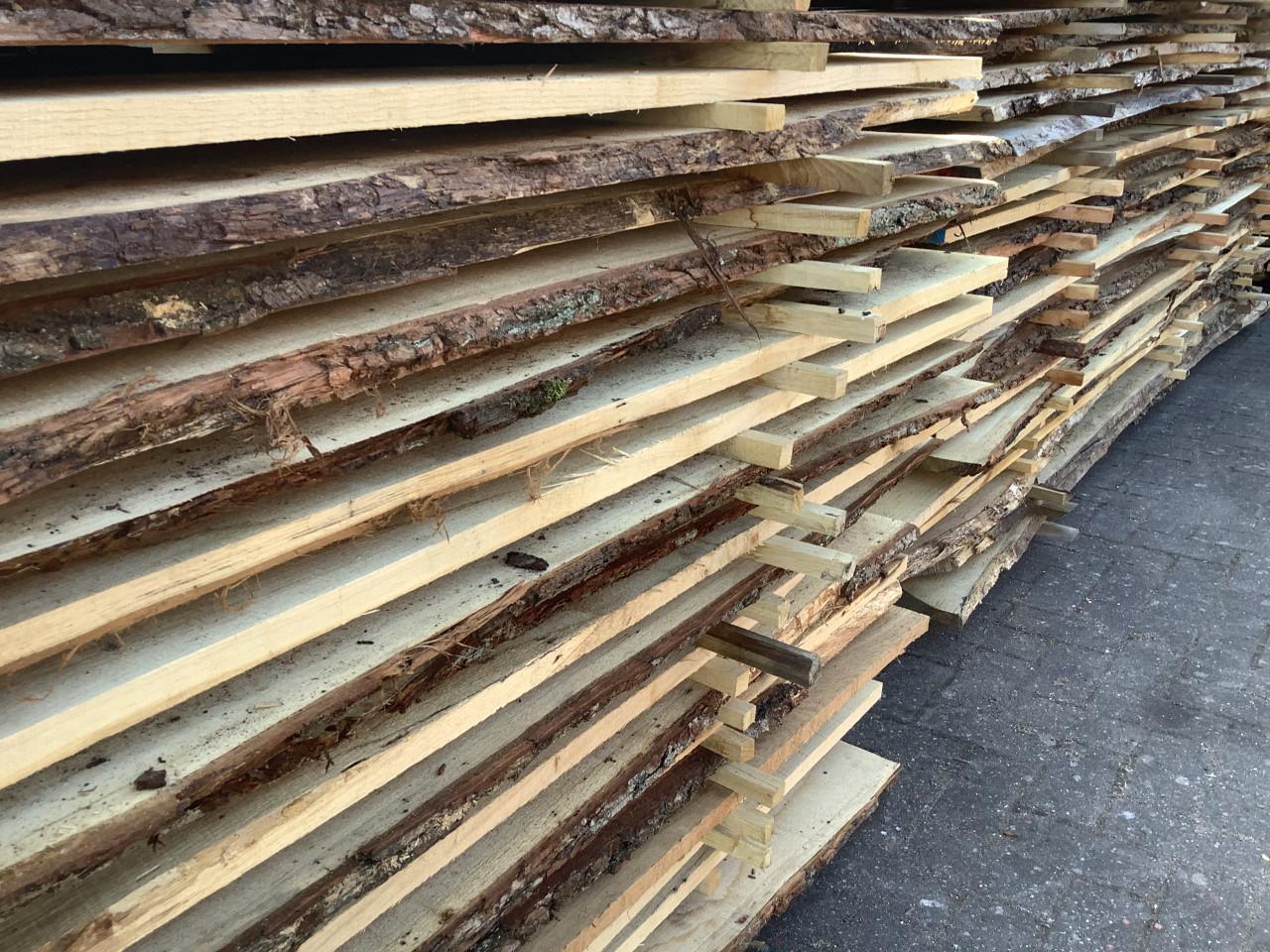 Nieuwe Eiken schaaldelen planken balken
