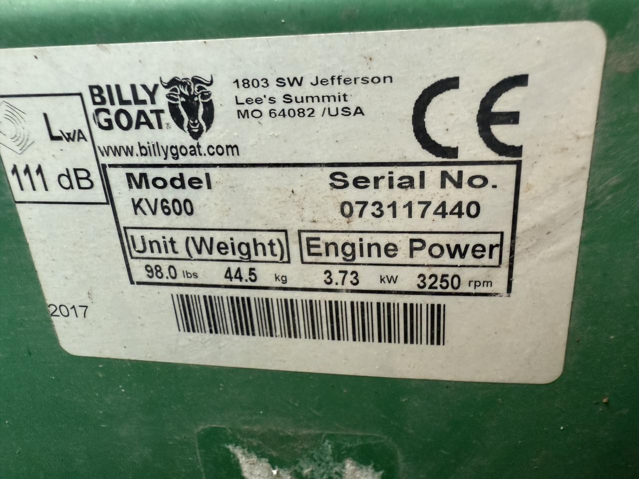 Bladzuiger Bill goat kv 600 defect