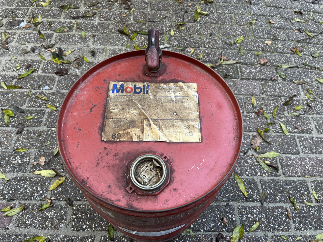 Brandstofvat met kraan MOBIL 60 liter
