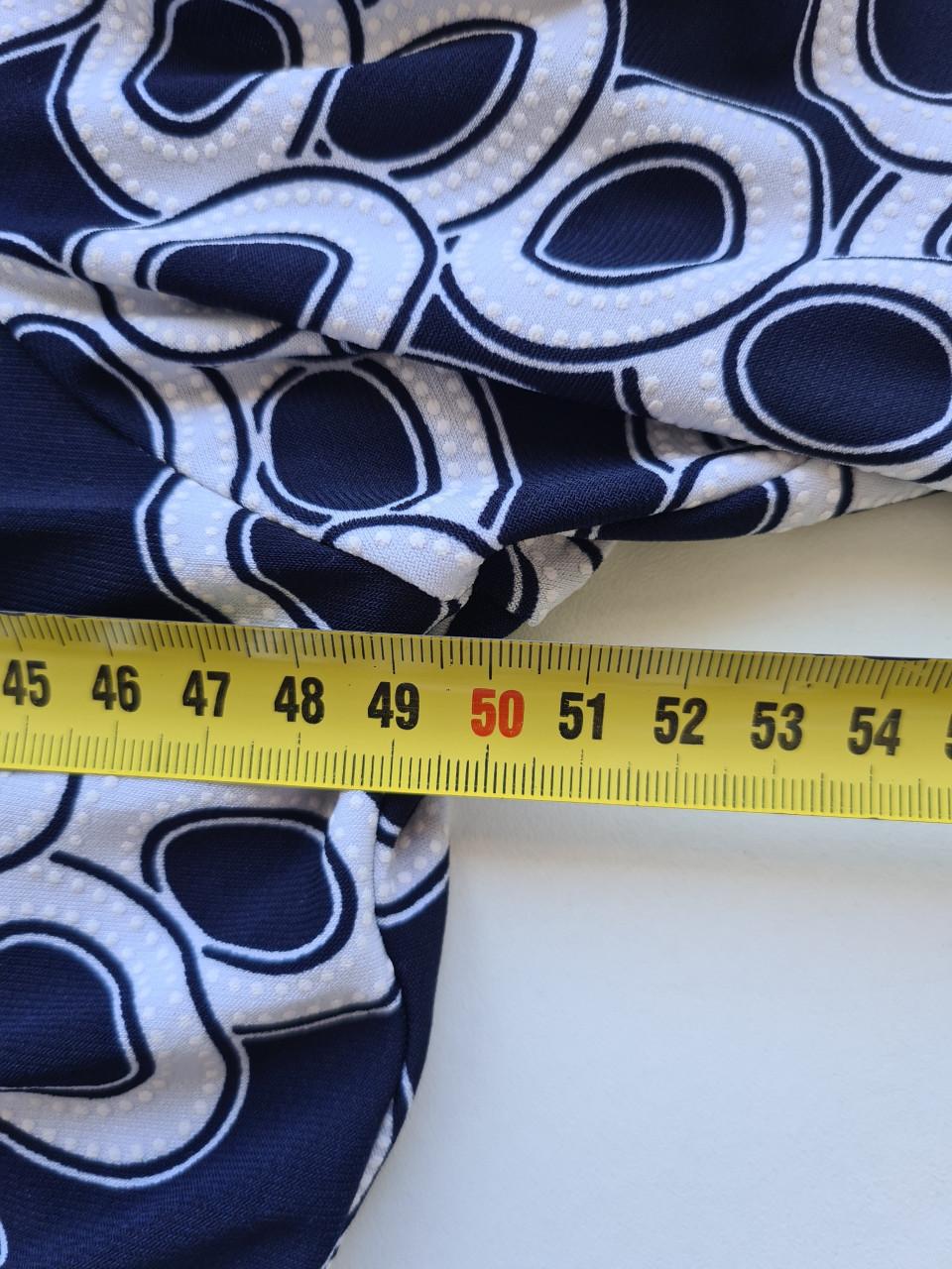 Nieuw ! Ibiza Womans Fashion blauw-wit blousje 3/4 mouwen  Maat M