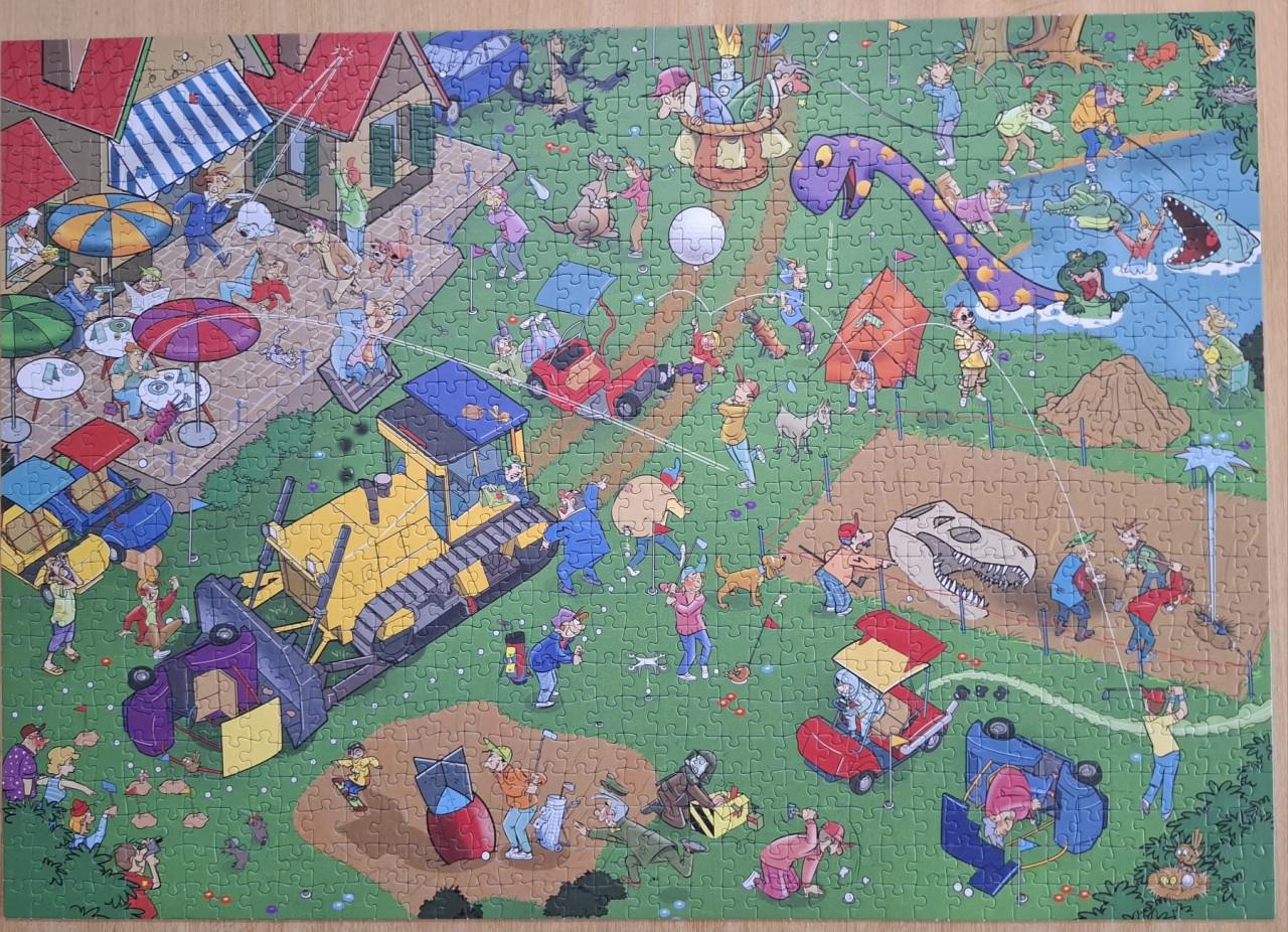 Puzzel Dino Golf