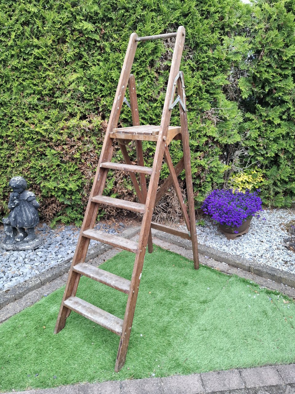 Brocante houten trap