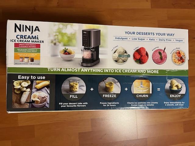 Ijsmachine; Ninja creami 7 + extra diepvriesdoosjes