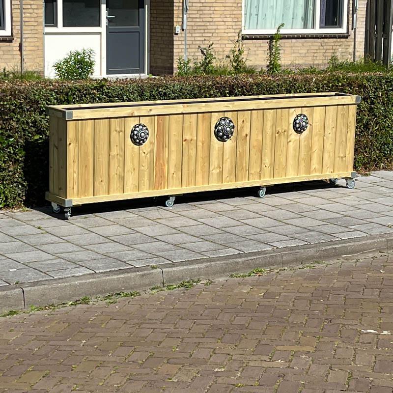 Zeeuwse knop bloembakken projecten ter inspiraties L300 x B35 x H85