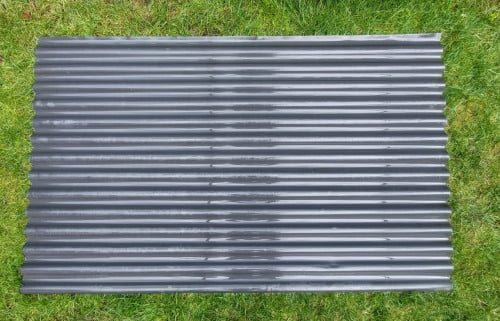 1 Stalen Golf plaat 176 x 110 cm.