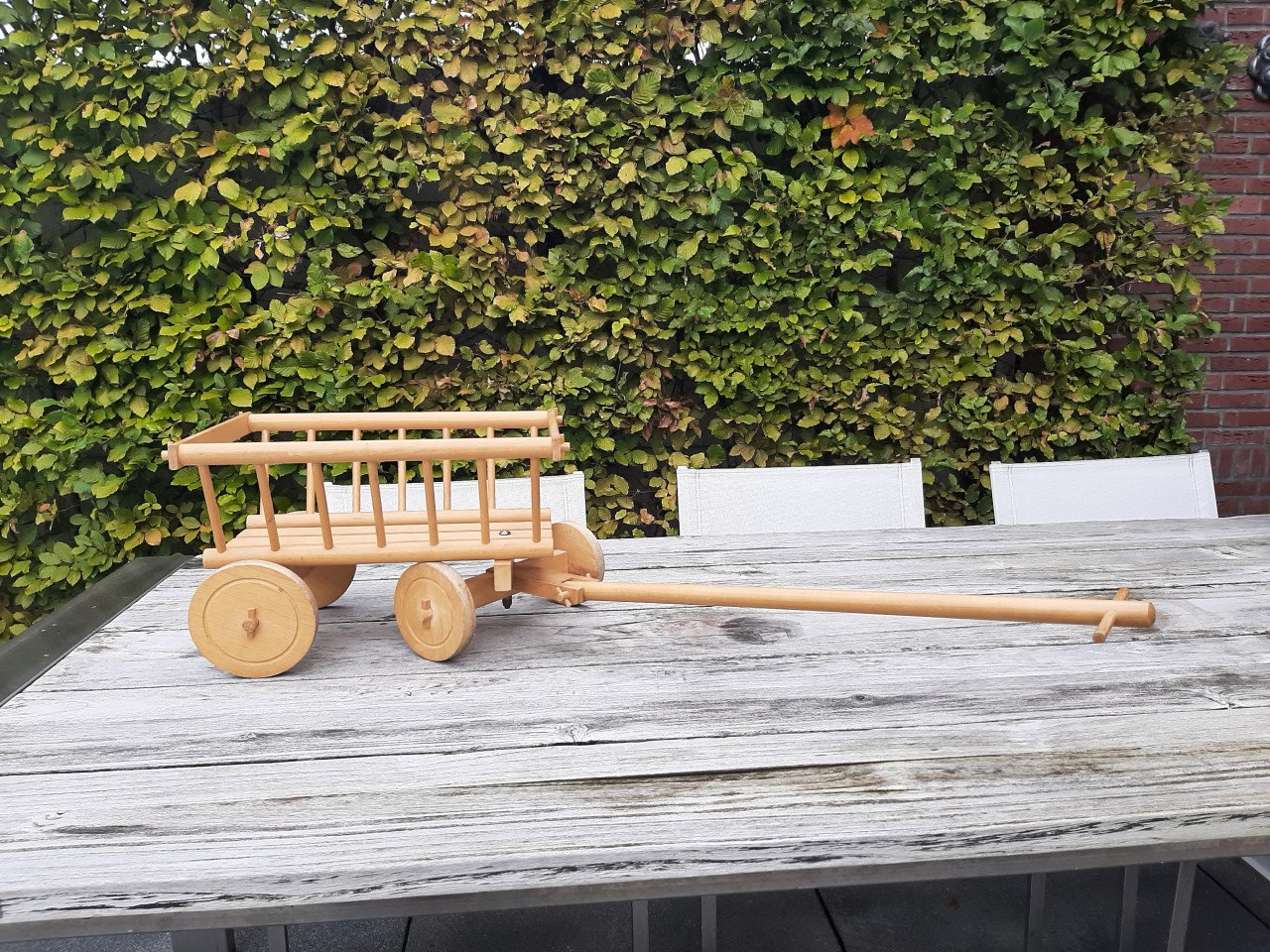 Speelkarretje hout