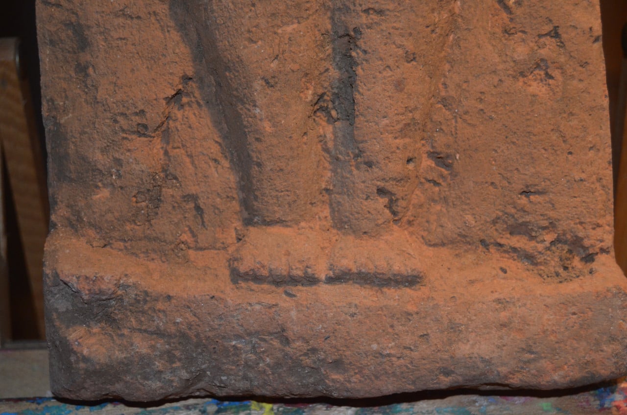 Terracotta gevelsteen Majapahit O. Java 13e - 15e eeuw