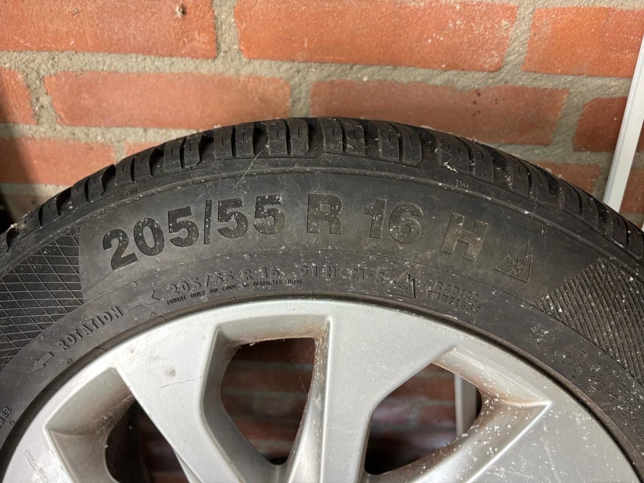 Winterbanden met velg continental
