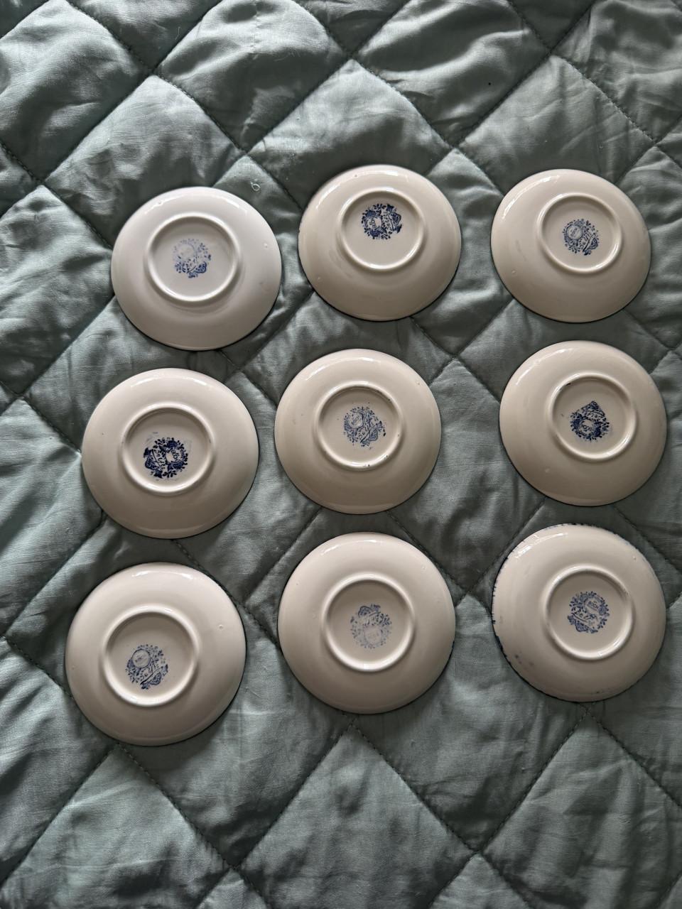 9 Delfts blauwe boch bordjes