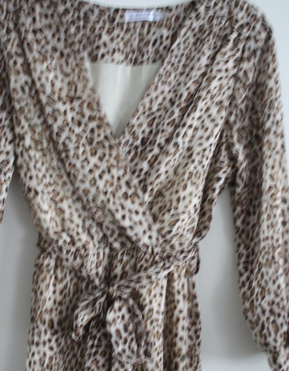 Panterprint jurk maat m-L