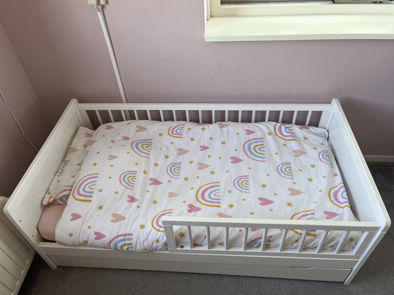Peuterbed inclusief matras en lade
