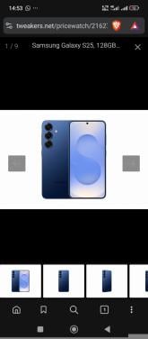 Samsung s25 darkblue 128gb Nieuw in doos!