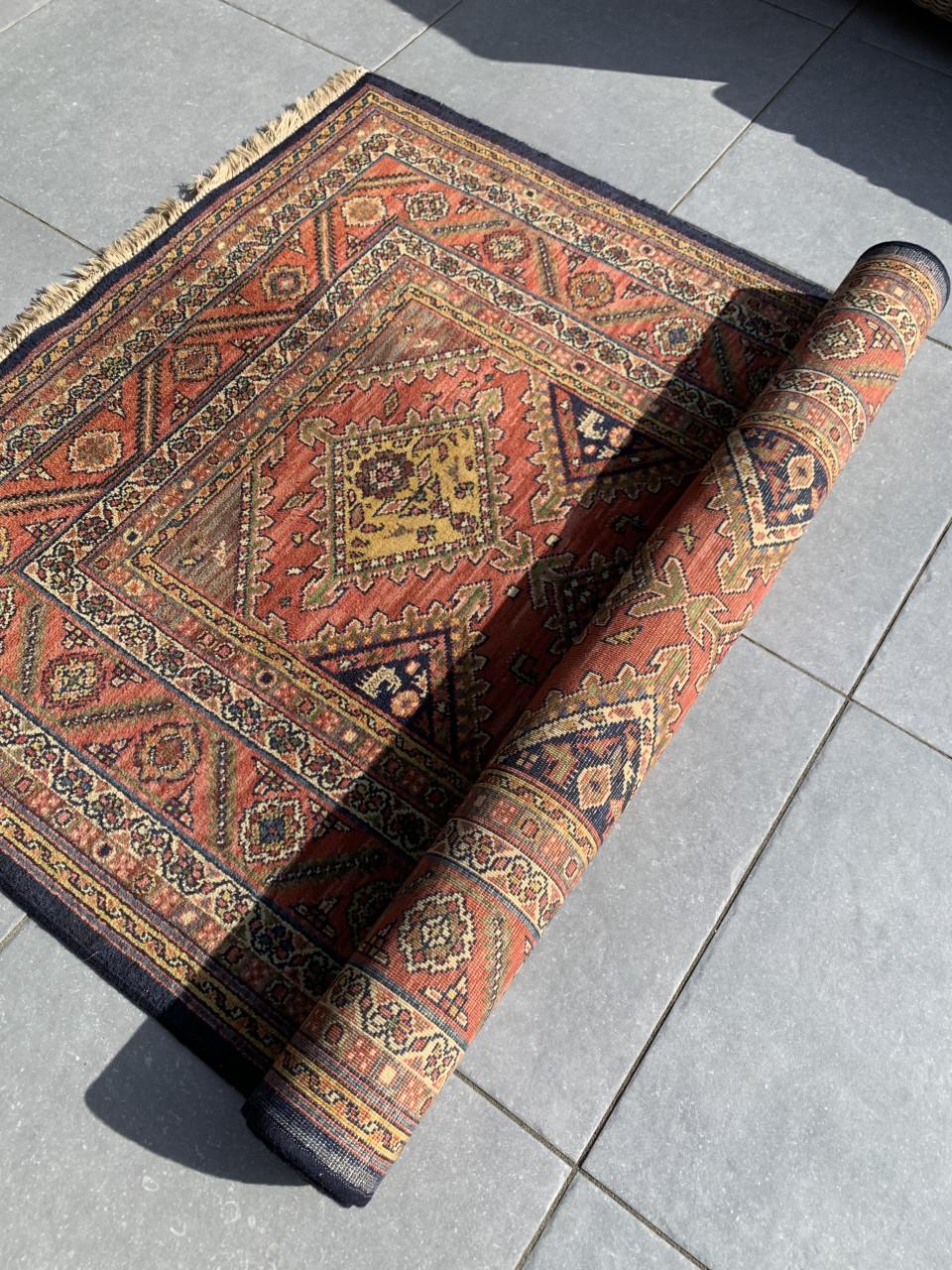 ✨Super Leuk Handgeknoopt Vintage Vloerkleed Louis de Poortere✨