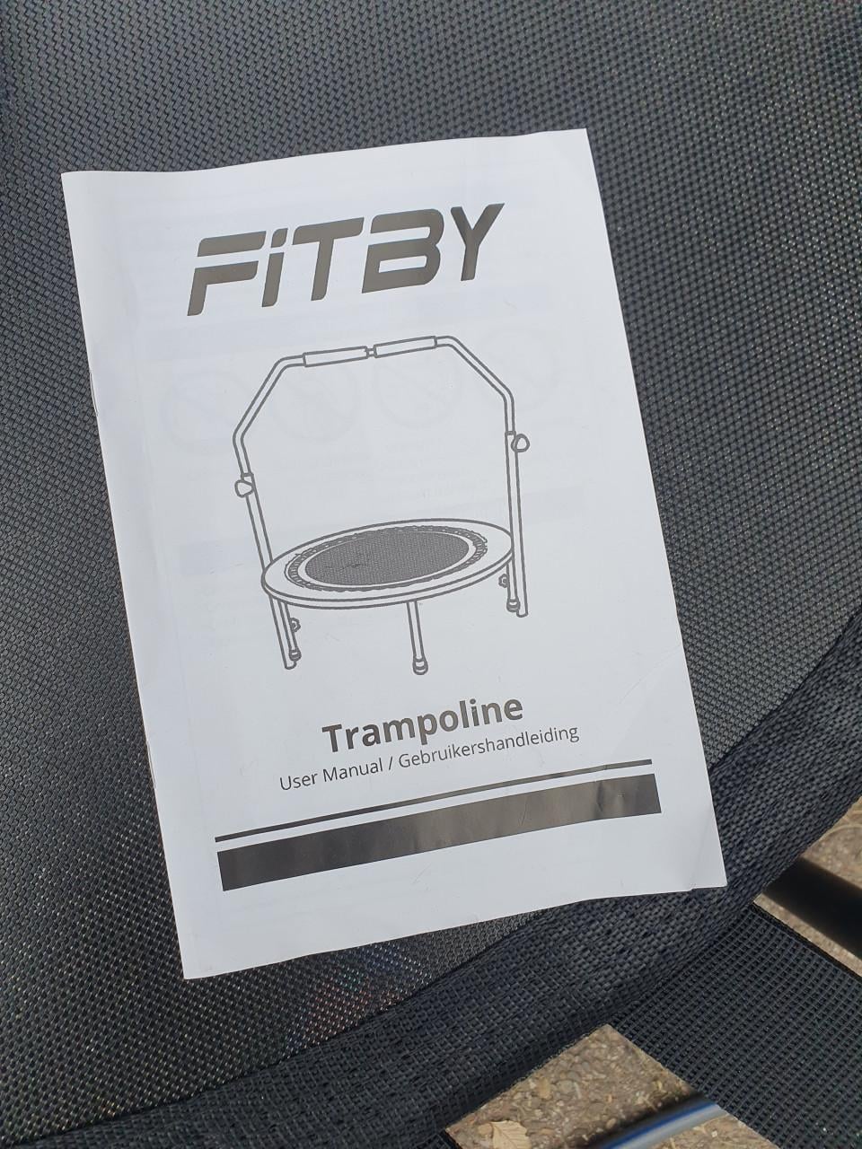 Fitby fitness Trampoline Ø102 cm met Verstelbare Handgreep | Opvouwbaar