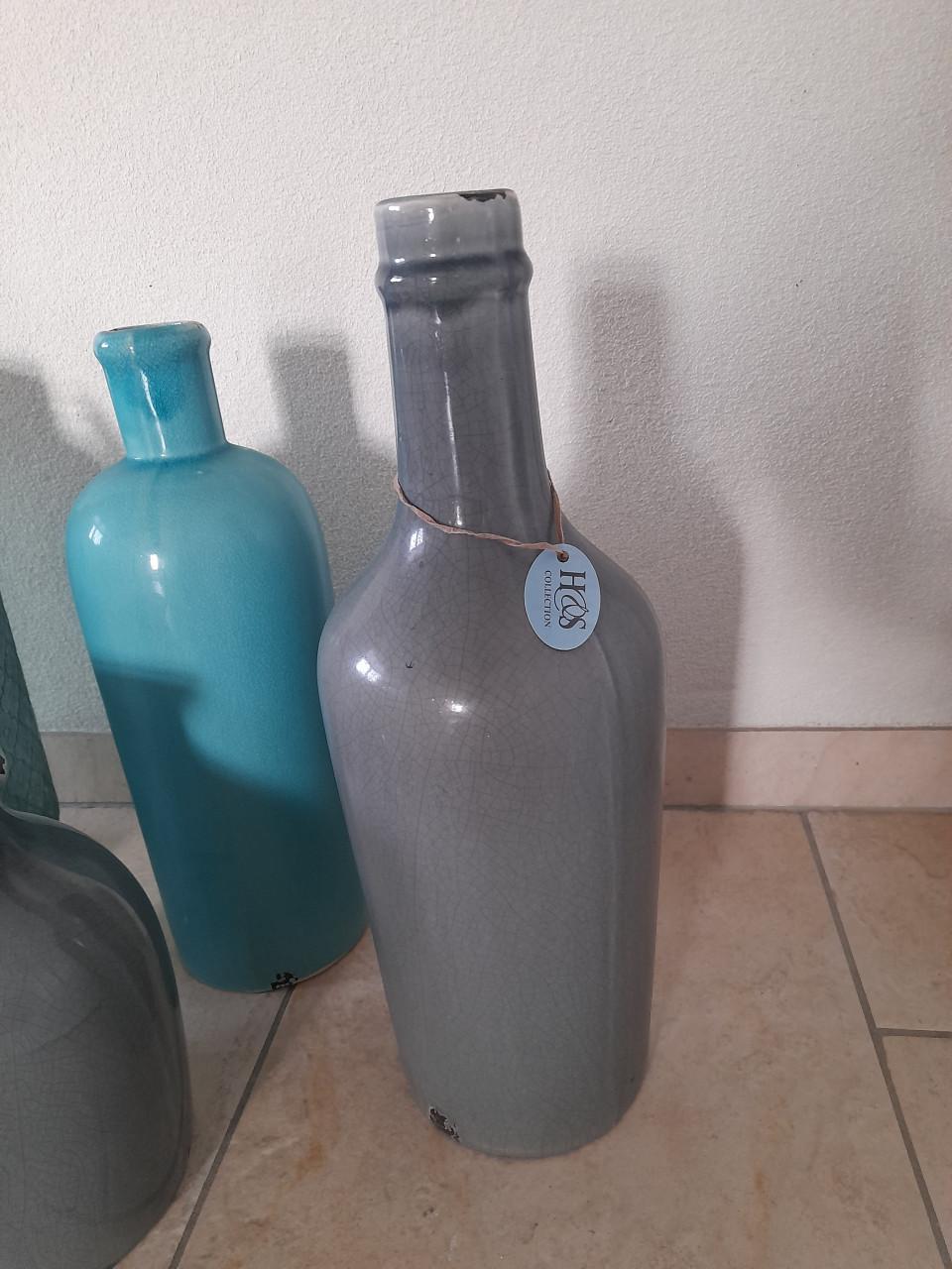 Mooie set  H&S  flessen / kruiken / potten / vazen ( z.g.a.n.)