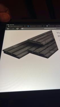 Planken, Vuren triple profiel zwart gespoten