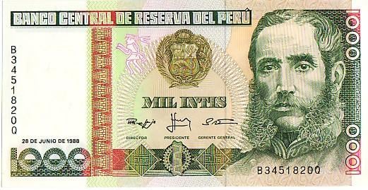 Biljetten Peru  UNC