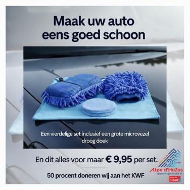 Schoonmaak set voor uw auto.