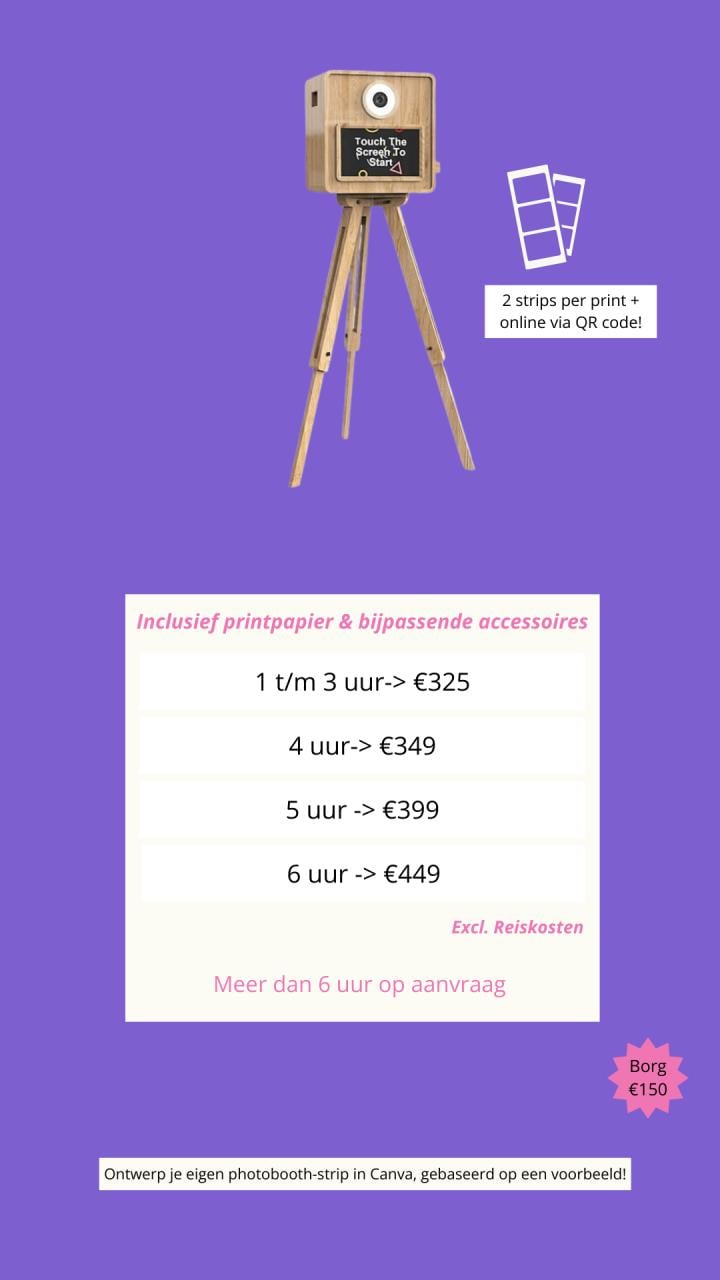 Photobooth huren in zeeland