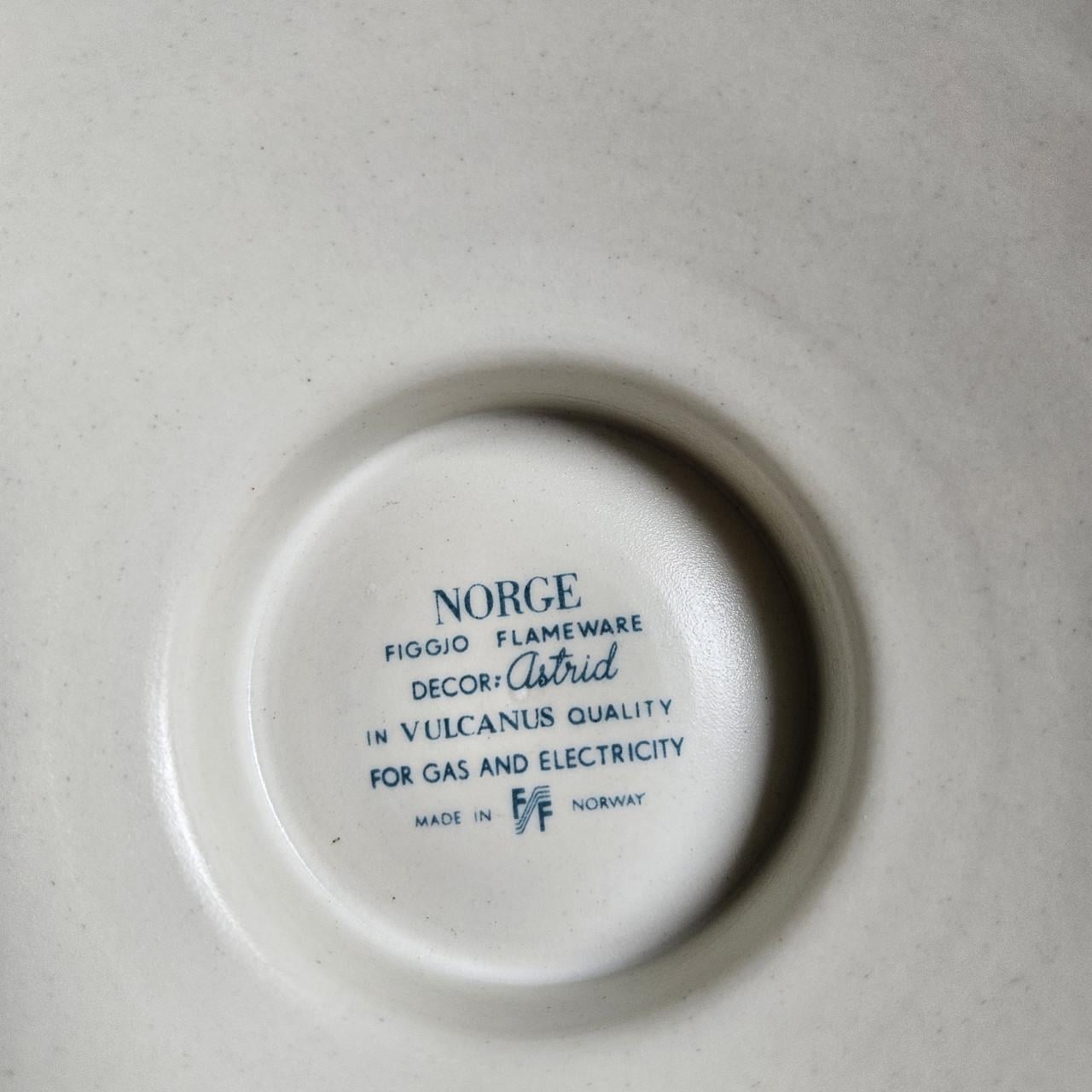 Vintage Figgjo Flameware 'Astrid' steelpan