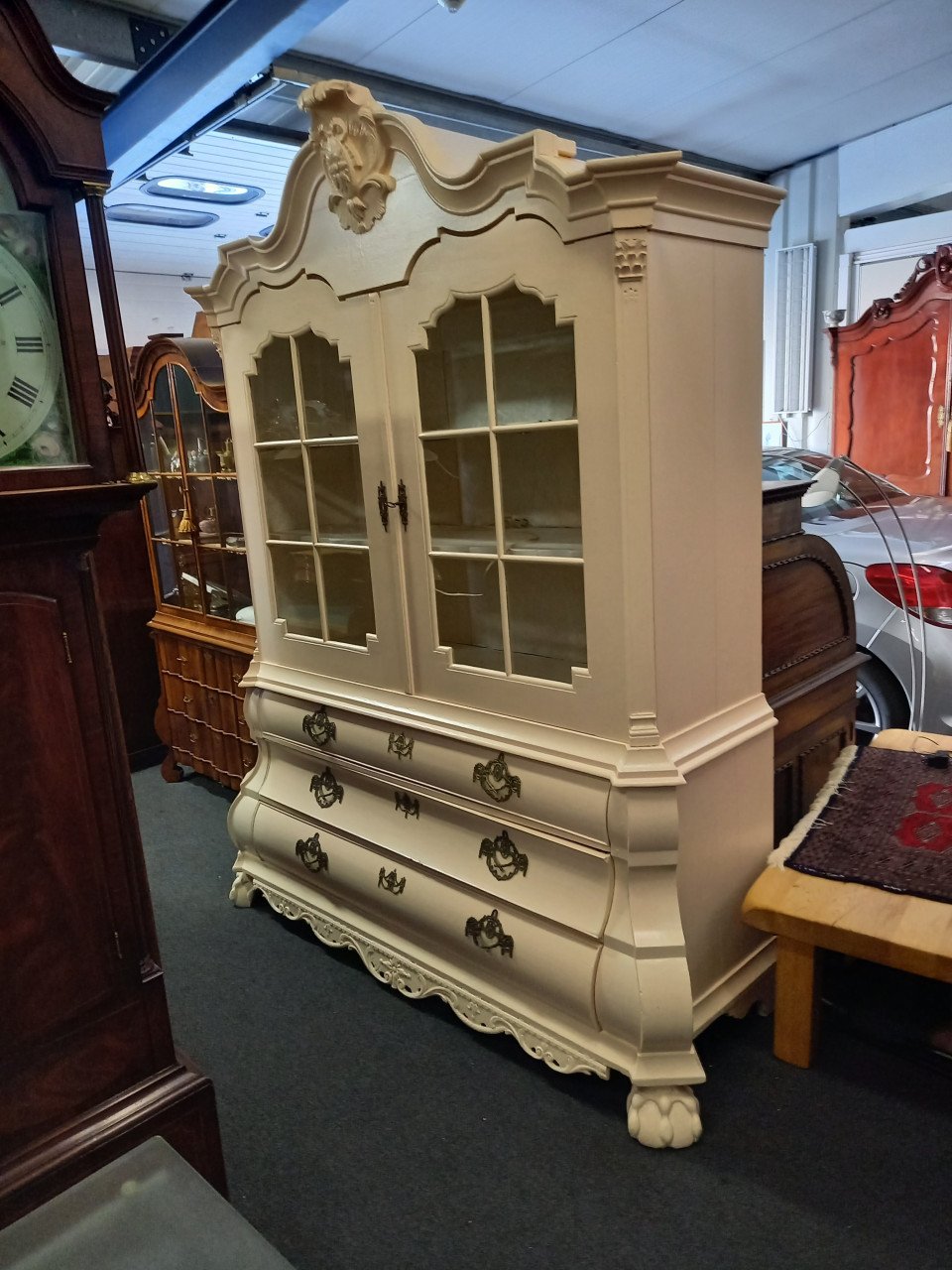 Glazen design salontafel en eetkamer tafel ea inboedel spullen