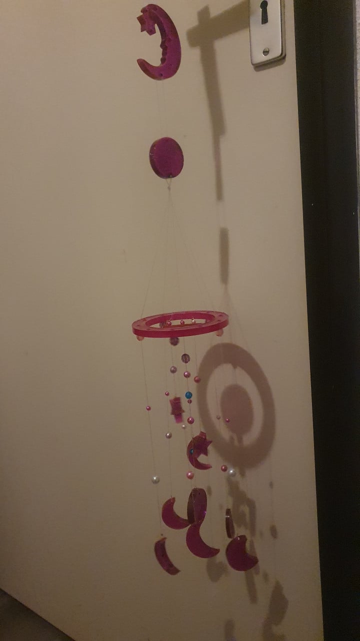 Hang mobieltjes gemaakt van epoxy