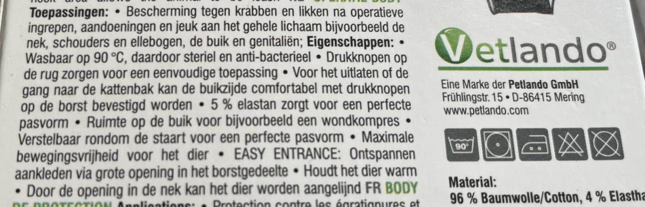 Beschermbody voor de hond maat L