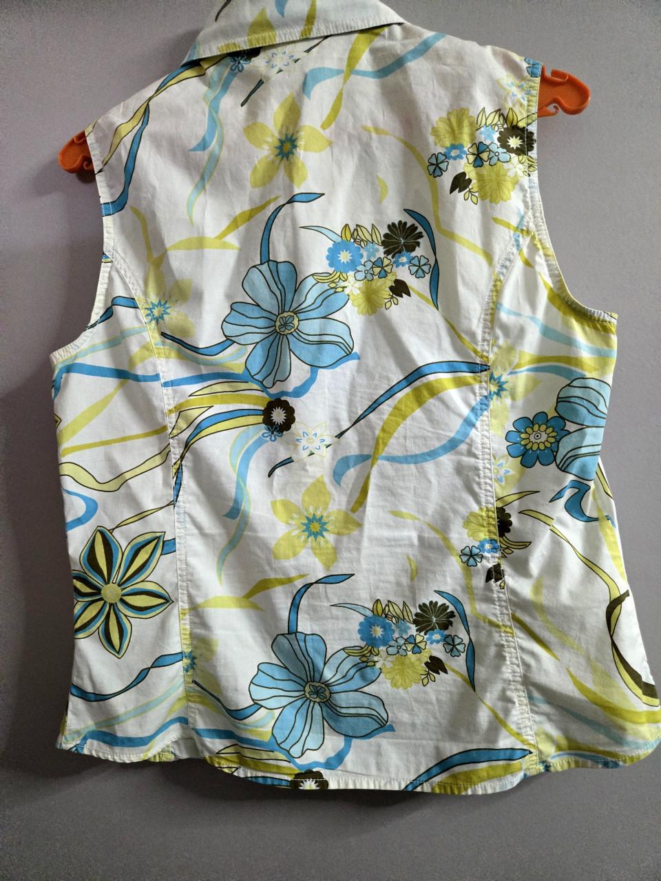 Mouwloze damesblouse Maat 40 van M&S Mode met fris bloemenpatroon