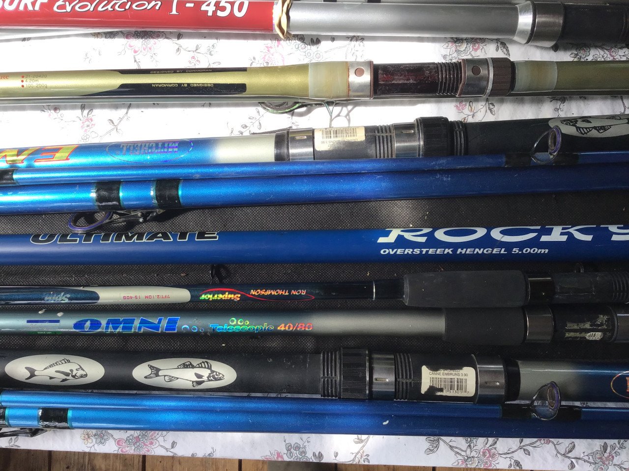 Diverse hengelsport materialen