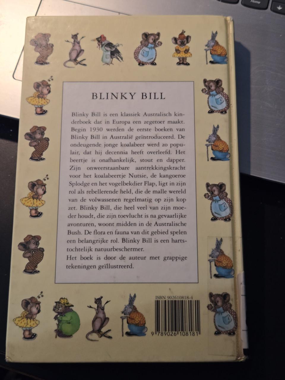 Vintage hardcover editie van  kinderboek Blinky Bill 1995