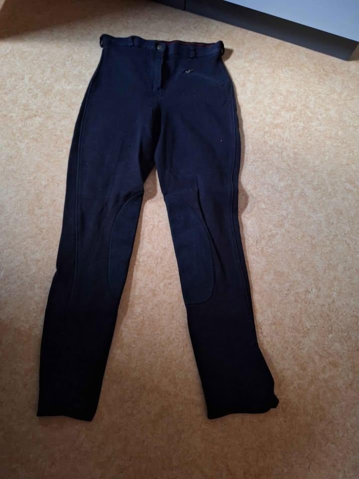 Zwart katoenen rijbroek mt 38