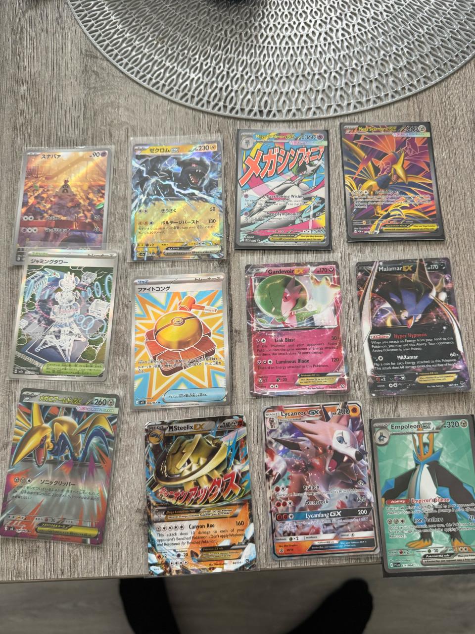Bulk Pokémon kaarten (1000+ stuks) met zeldzame pulls
