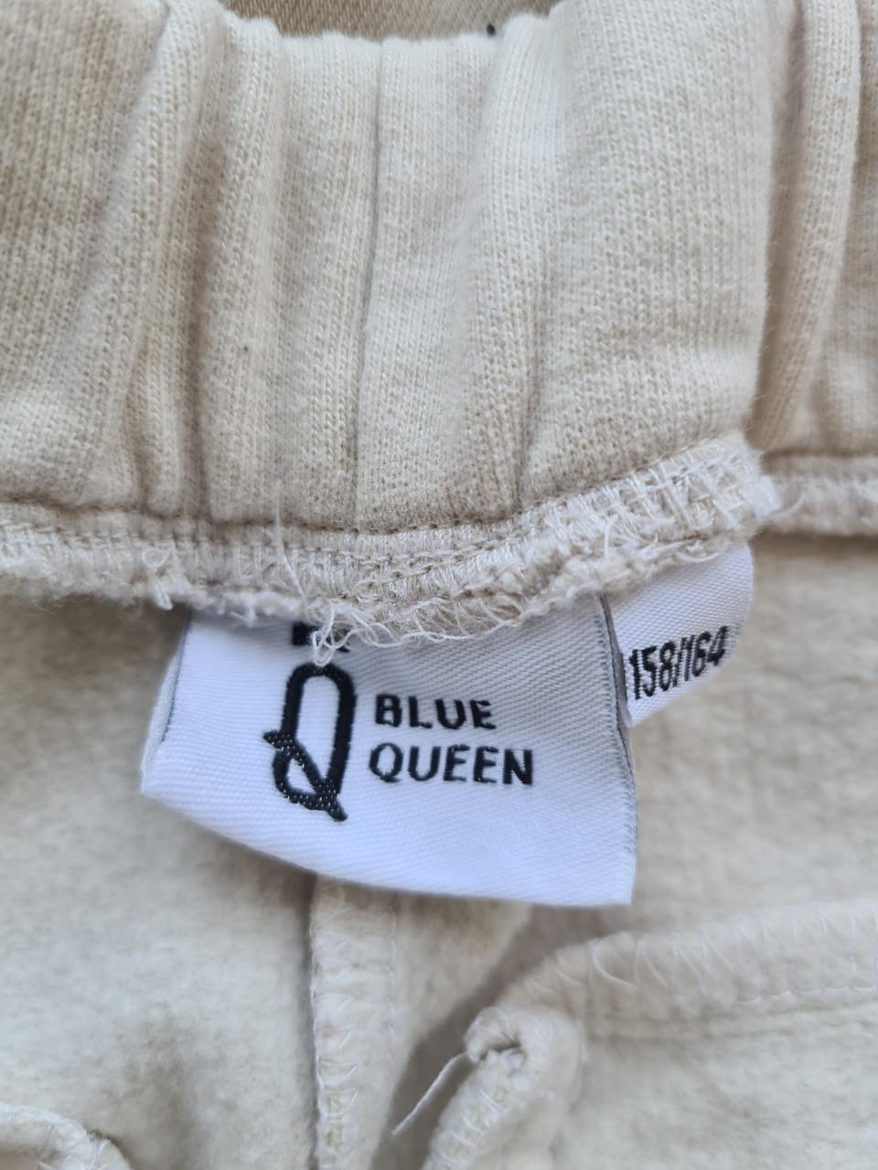 Blue Queen ecru broek van joggingstof mt 158- 164