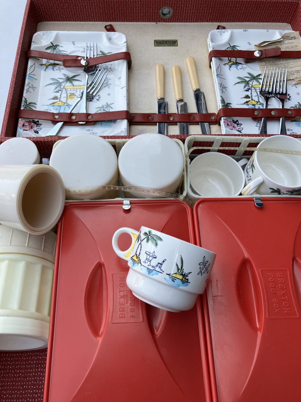 Picknickkoffer voor oldtimer