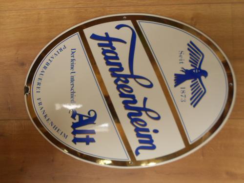 Emaille reclamebord frankenheim alt