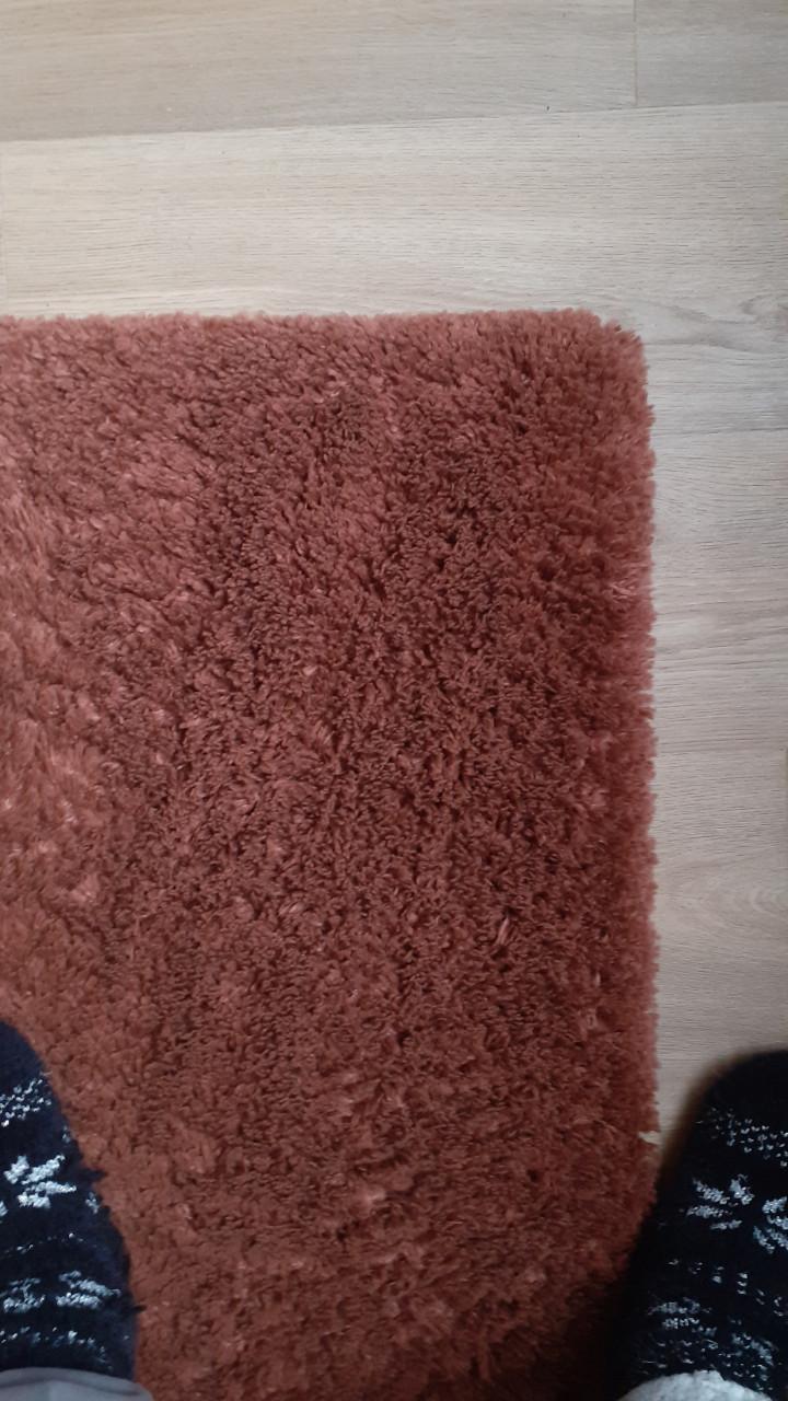 Hoogpolig tapijt, terra kleur 240x160