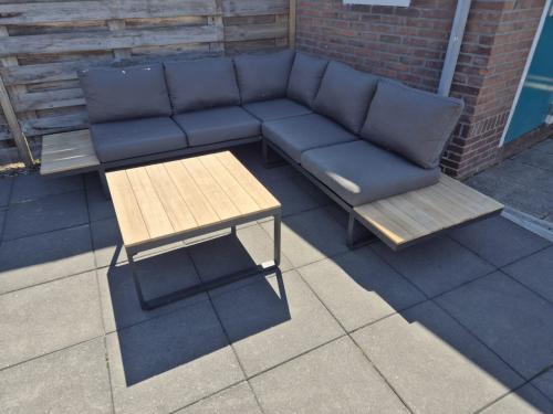 Aluminium Loungeset 232 x 232 cm (Bezorging mogelijk)