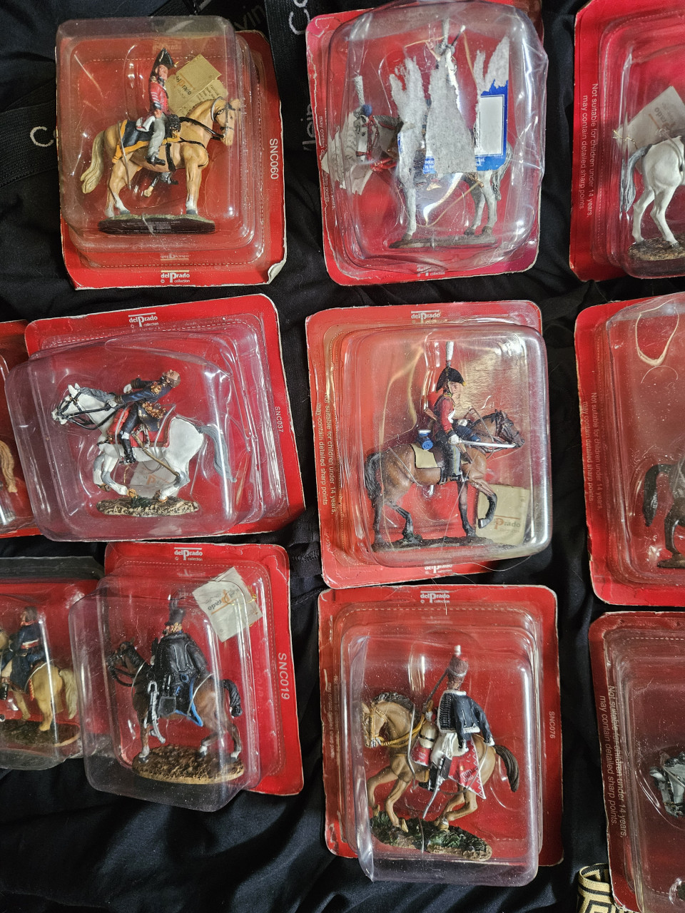 Vintage tinnen beeldjes Del Prado in totaal nog 9 stuks nieuw in de doos