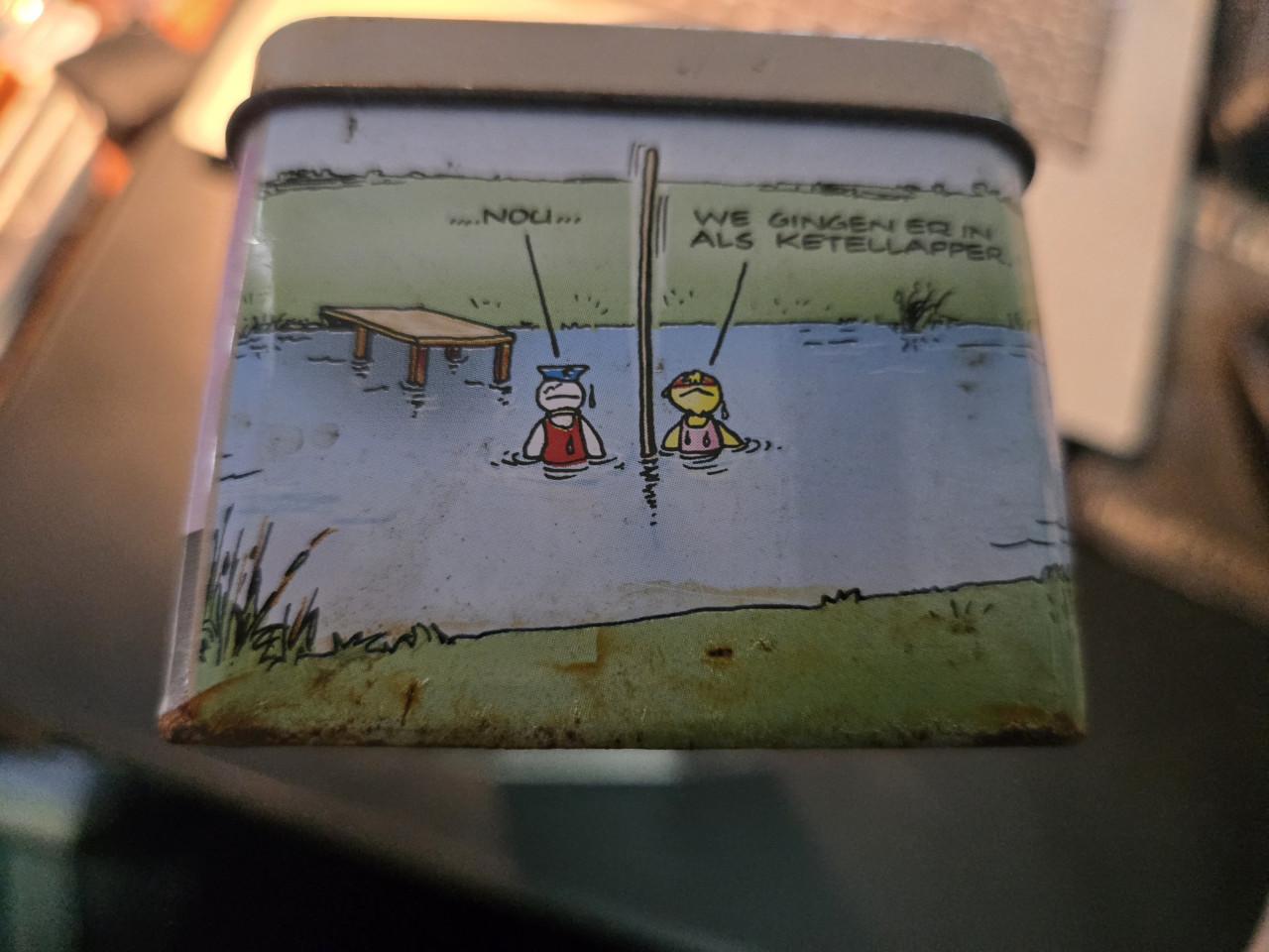 Vintage Wieger Ketellapper ontbijtkoekblik uit 2007,