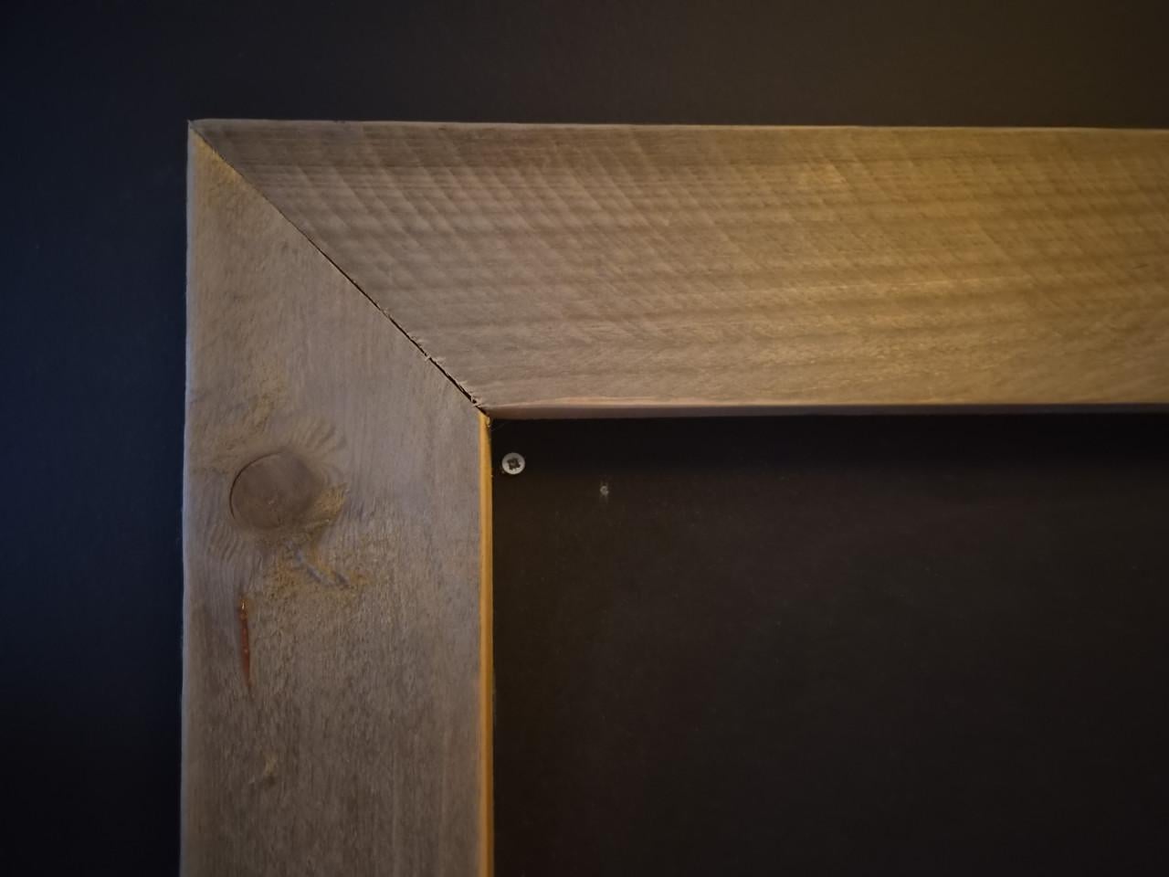 Krijtbord met houten rand 130×66