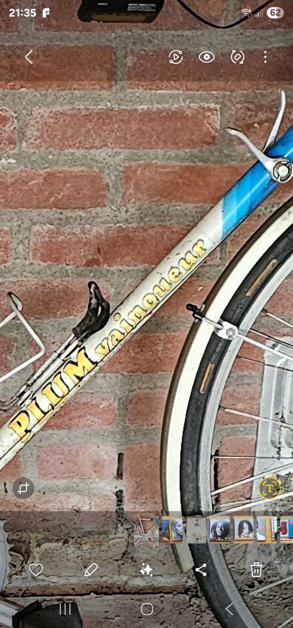 Plum racefiets stalen frame