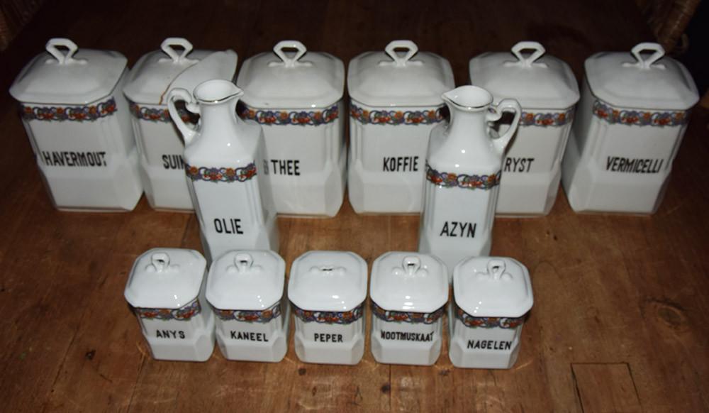 *~* Oude Voorraadpotten kruiden *~* Victoria China