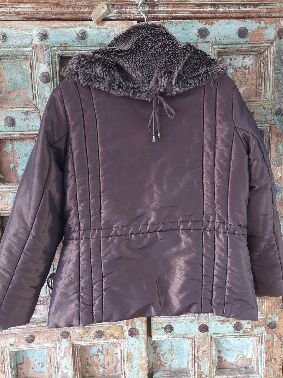 Bronskleurige dames winterjas mt 44