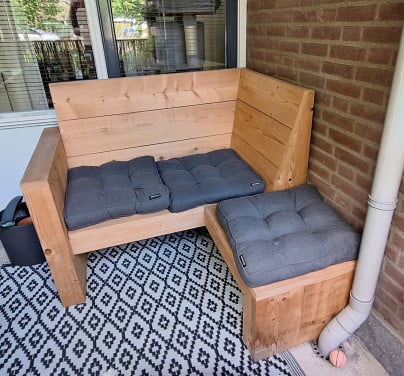 Hoekbank balkon