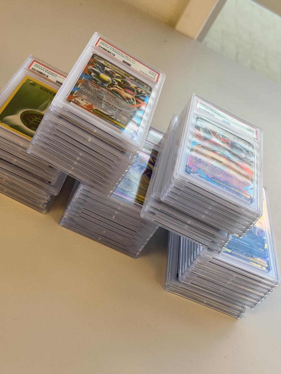 50 STUKS Pokémon PSA Slabs Partij lot goedkope PSA 8-9 slab