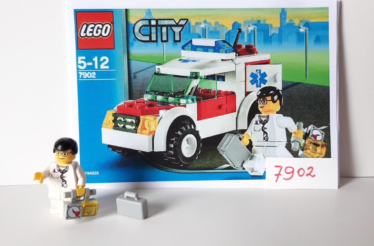 Lego City 7902: ziekenhuis, ambulance, ziekenauto