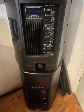 Devine Artis 12A Actieve Luidspreker & Numark M101USB Mixer