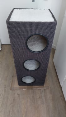 Krabton 43x43x100 cm-kattentoren-compact + knus kattenmeubel