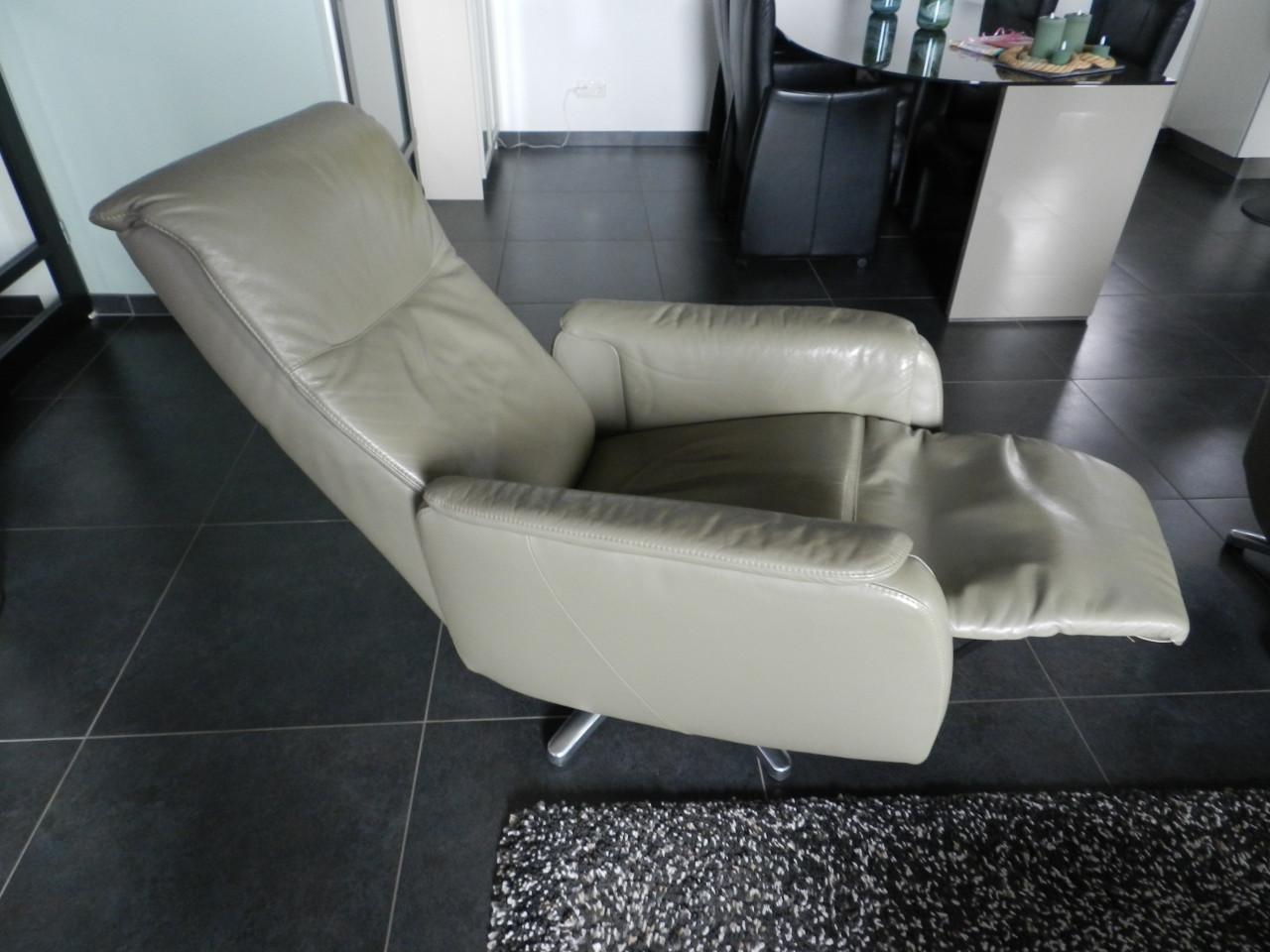 Relax stoelen (2) Montel Leer Taupe